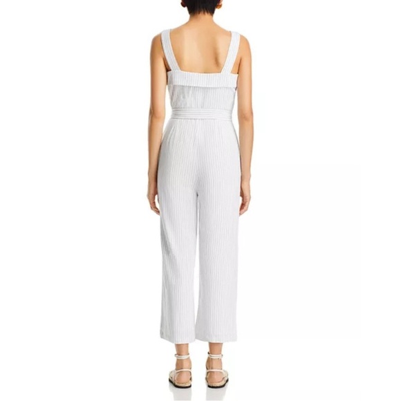 English Factory Striped Belted Jumpsuit – Size S MSRP $120 - Picture 6 of 7
